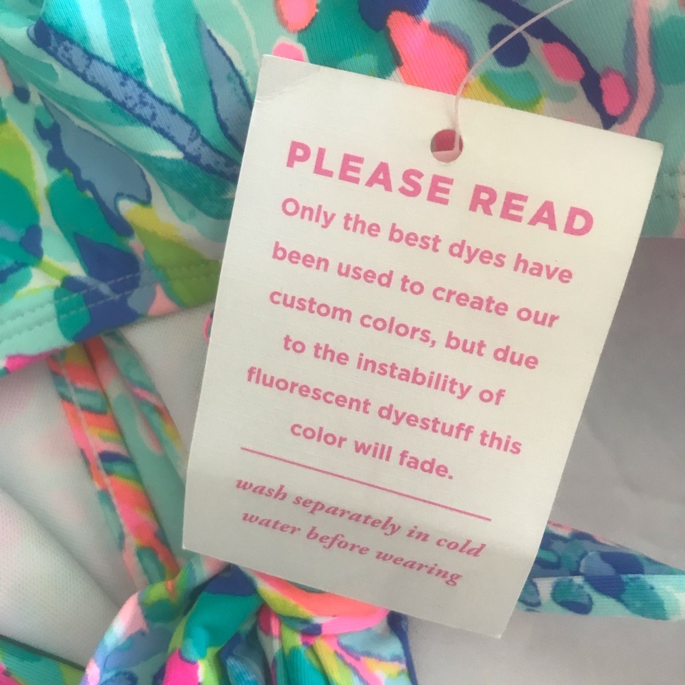 NWT Lilly Pulitzer Lanai Halter One-Piece swimsuit Catch The Wave Print Halter 2 - Picture 10 of 13